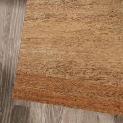 Sindoori Mango Double 6-Drawer Dresser with Herringbone Pattern