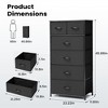 Pellebant 6-Drawer Chest Vertical Dresser Storage Tower, Sturdy Steel Frame Wood Top for Bedrooms Closets Laundry Rooms Entryways - 2 of 4