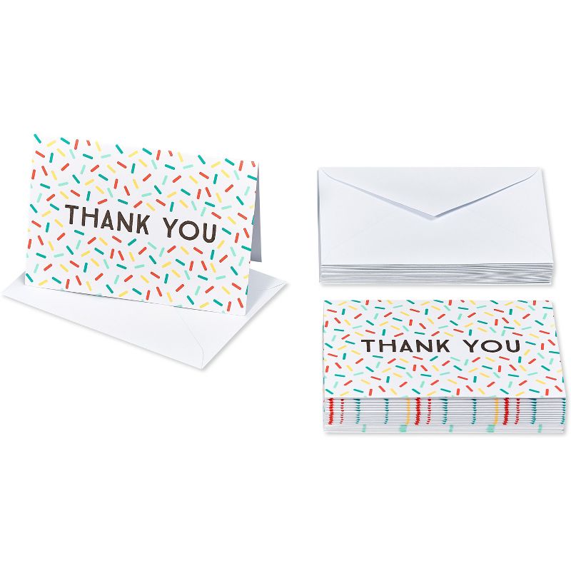 24ct Thank You Cards Confetti - Spritz&#8482;, 3 of 6