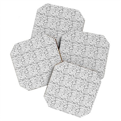 Holli Zollinger Ceres Ani Grey Set of 4 Coasters - Deny Designs