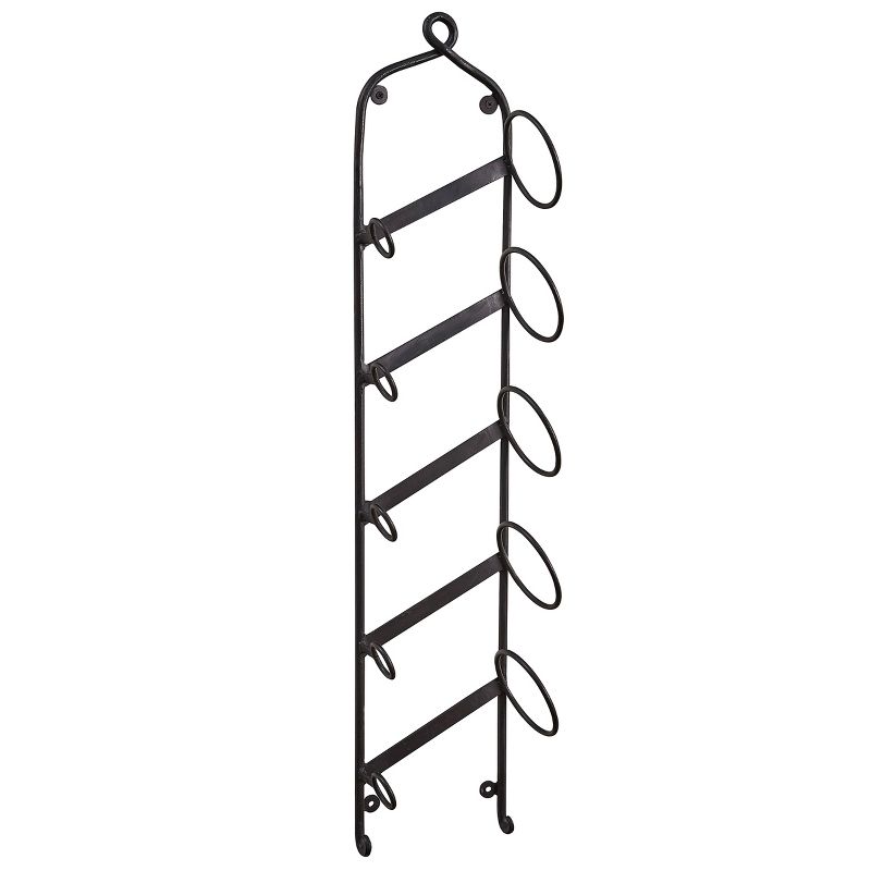 Park Designs Forged Iron Hanging Bottle Rack, 1 of 4