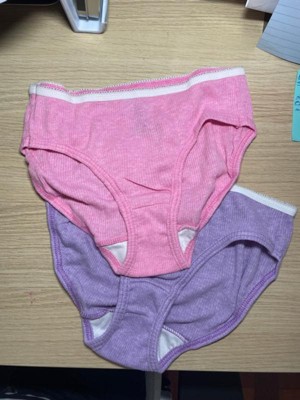  Hanes Girls' Underwear, Ribbed Moisture-Wicking Tagless Panties,  Hipster & Brief, 6-Pack, Pink Pastel Assorted, 4: Clothing, Shoes & Jewelry