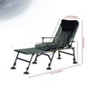 VisioGear Outdoor Portable Chairs, Folding Chair with Detachable Footrest, Portable Chair with Adjustable backrest, Green, 55.91"*23.23"*34.25" - 2 of 4