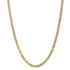 Black Bow Jewelry 4.75mm, 14k Yellow Gold, Solid Beveled Curb Chain Necklace - 3 of 4