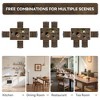Dyonery 5 Piece Dining Table Set, Wood Kitchen Table and Chairs for Small Space,Breakfast Nook,Easy Assembly,Brown - 4 of 4