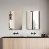 MAYEERTY Metal Framed Rectangular Bathroom Mirror for Wall - 3 of 4