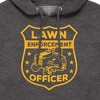 Men's - Instant Message - Lawn Enforcement Officer Badge Graphic Fleece Pullover Hoodie - 2 of 4