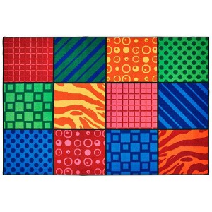 Carpets for Kids Patterns at Play Value Classroom Rug, Rectangle - 1 of 4