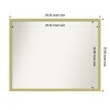 Amanti Art Incline Non-Beveled Wood Framed Bathroom Vanity Wall Mirror - 3 of 4