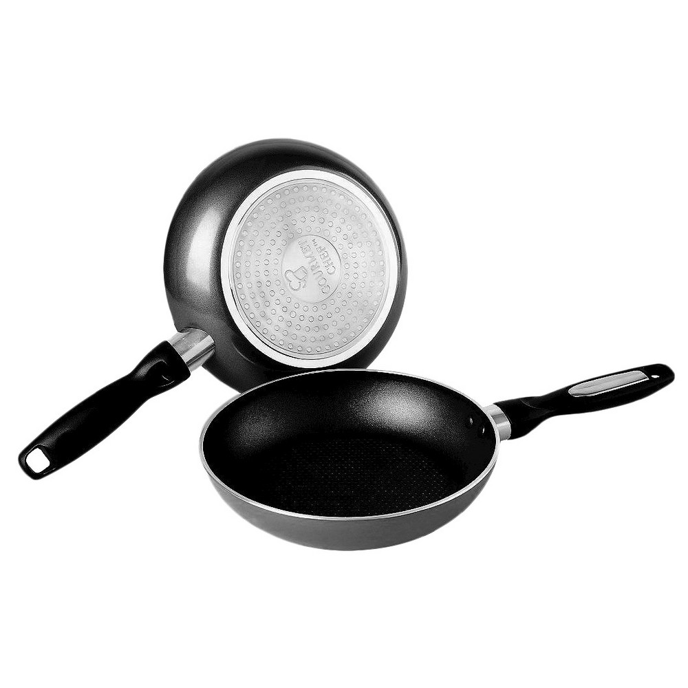UPC 874918001004 product image for Gourmet Chef 8 Inch Non Stick Fry Pan with Induction Base - Black | upcitemdb.com