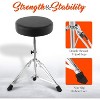 Pyle PSEATDRM28.5 Adjustable Drum Throne Stool - Portable with Double-Braced Tripod Legs - 4 of 4