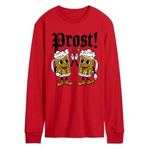 Men's - Instant Message - Oktoberfest Prost Beers Long Sleeve Graphic T-Shirt - 1 of 3