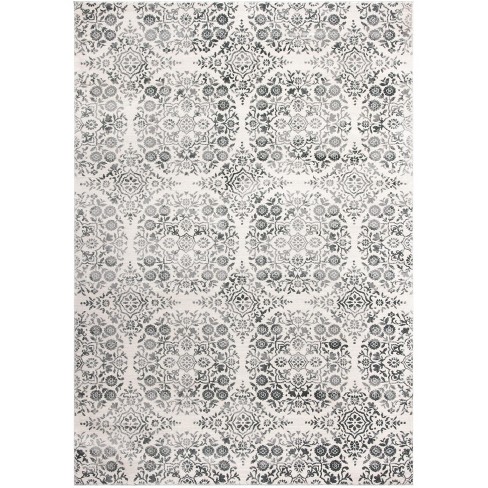 Isabella Isa958 Machine Made Indoor Area Rug - Charcoal/ivory - 9'x12 ...