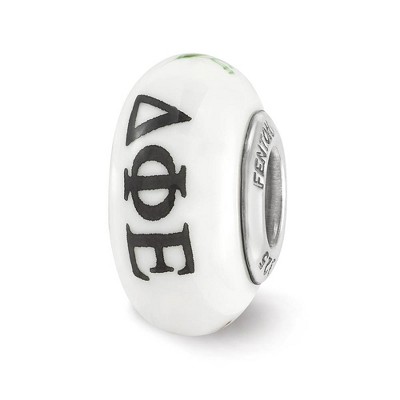 Black Bow Jewelry  Delta Phi Epsilon Greek Life Bracelet Bead Charm