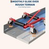Mechanical Car Wheel Dolly Jack, 12" Wheel Vehicle Positioning Jack, 1500 LBS Capacity, Aluminum Twin Roller, for Tire Auto Repair - 3 of 4