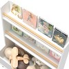 KTMBDW Kids Bookshelf, Toy Storage Cubby, Children's Toy Shelf, Storage Cabinet, Fit for Children's Room, Playroom, Hallway, Kindergarten, White - 4 of 4