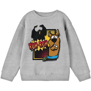 Scooby Doo Ghost Ruh-Roh Boy's Athletic Heather Sweater - 1 of 3