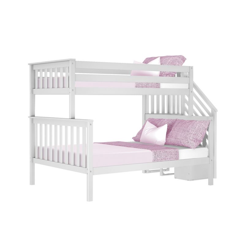 Max & Lily Twin over Full Staircase Bunk Bed, 1 of 9