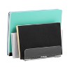 Mind Reader 3-Tier Mail Sorter, Desktop Organizer, Mail Organizer, Modern, Office, Acrylic, 7"L x 4"W x 4"H, Clear - 4 of 4