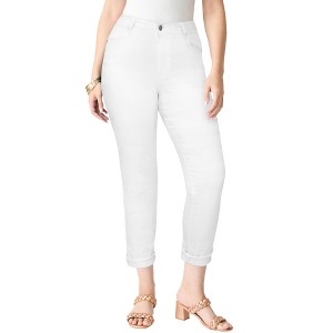 Roaman's Classic Stretch Boyfriend Jean - 1 of 4