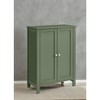 Slate Gray Freestanding Bathroom Floor Storage Cabinet - 11.8 x 23.6 x 31.5 Inches, with 2 Adjustable Shelves for Spacious Bathroom Storage - 3 of 4