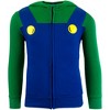 Nintendo Super Mario Bros Luigi Boys Long Sleeve Zip-Up Costume Hoodie - Green, 5/6 - 2 of 4