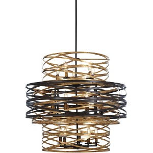 Minka Lavery Dark Bronze Mosaic Gold Chandelier 30" Wide Modern 18-Light Fixture for Dining Room House Foyer Kitchen Entryway Home - 1 of 3
