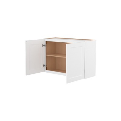 HOMLUX Easy-DIY Shaker White Ready to Assemble Wall Kitchen Cabinet 2 Doors