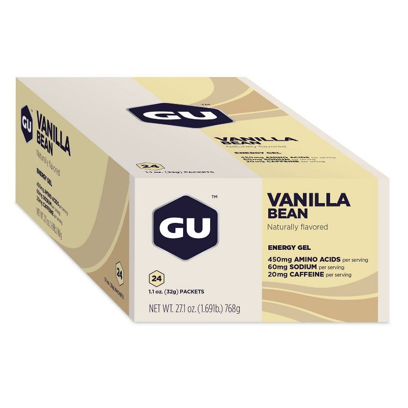GU Energy Vanilla Bean Nutrition Gel - 24ct, 3 of 7