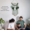 Aoibox Handmade Sage Green Leaf Macrame Wall Hanging, Boho Decor for Bedroom Living Room Bathroom, Earthy Room Decor, Wedding Birthday Gift - 4 of 4