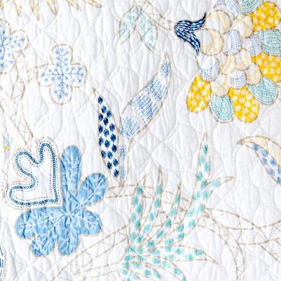 Lagoon Reversible Cotton Twin Quilt