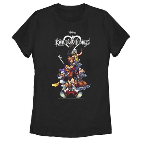 Women's Kingdom Hearts Coded Box Art T-shirt : Target