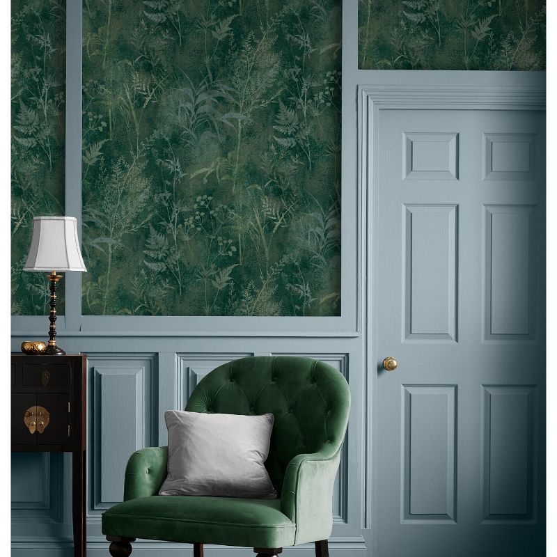 Restore Emerald Green Trees Paste the Wall Wallpaper, 2 of 6
