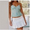 Nmoder  Women's Sequin Cami Top Sexy V Neck Open Back Criss Cross Straps Tank - 2 of 4