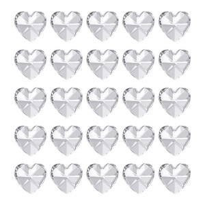 Unique Bargains DIY Lamp Art Craft Decorative Crystal Pendants Heart Beads 30 Pcs - 1 of 4