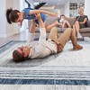 Lyngins Trendy 2'x3' Area Rug for Living Room, Bordered Doormat Rug, Stain-Resistant Non-Shedding, Cotton Backing, Kid/Pet-Friendly Living Room Rug - 3 of 4
