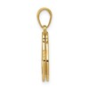Black Bow Jewelry 14k Yellow Gold Large Handcuffs Pendant - 2 of 4