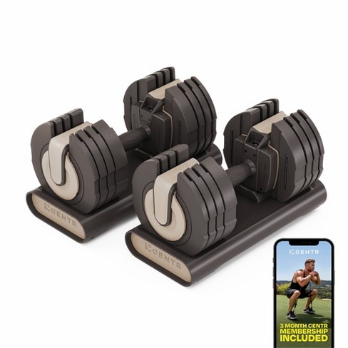 Centr By Chris Hemsworth Smart Stack Adjustable Dumbbell Set Of 2