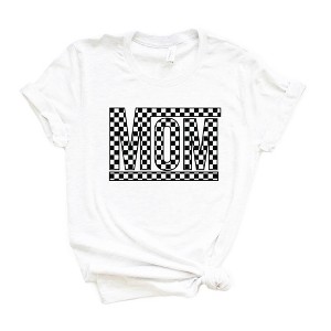 Simply Sage Market Women's Mom Checkered Box Short Sleeve Graphic Tee - 1 of 2