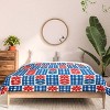 Deny Designs Jenean Morrison Gingham Floral Blue King Comforter and Sham Set (2-3pc Set) - 3 of 4
