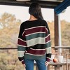 Women's Striped Drop Shoulder Sweater - Cupshe - 4 of 4