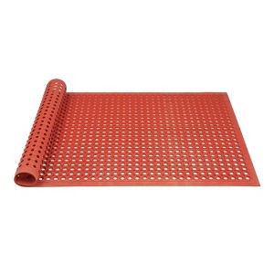 ROVSUN 36x36 Inch Heavy Duty Interlocking Rubber Mat for Restaurant Kitchens Bars Garages - 1 of 4