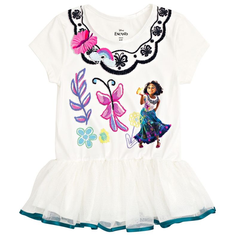 Disney Encanto Mirabel Girls T-Shirt Dress and Leggings Outfit Set Toddler to Big Kid, 3 of 8