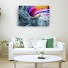 Colorful Thoughts Glass Wall Decor – Frameless Free Floating Tempered Glass Panel – Modern Art for Home or Office – Glass Wall Art (27.5”H x 39.3”W) - 2 of 4