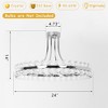 Maxax 24" Glam Crystal Chandelier - 3 of 4