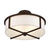 Livex Lighting Wesley 3 - Light Semi-Flush Mount in  Bronze - 4 of 4