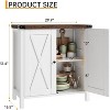 Farmhouse Sideboard Buffet Cabinet with Adjustable Shelf & Barn Doors, Small Kitchen Storage Cabinet - 3 of 4
