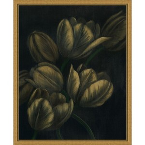 Amanti Art Gilded Tulips I by Grace Popp Framed Canvas Wall Art - 1 of 4
