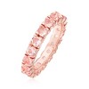 Ross-Simons 1.80 ct. t.w. Morganite Eternity Band in 18kt Rose Gold Over Sterling - 3 of 4