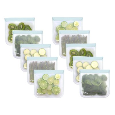 re)zip Leak-proof Clear Essential Reusable Food Storage Bag - Snack, Lunch  & Gallon - 4ct : Target